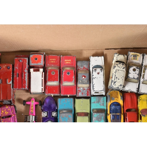 123 - A QUANTITY OF UNBOXED AND ASSORTED PLAYWORN DIECAST VEHICLES, to include Dublo Dinky A.E.C. Mercury ... 