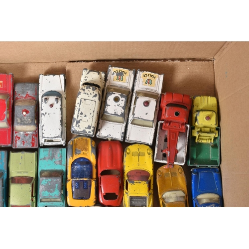 123 - A QUANTITY OF UNBOXED AND ASSORTED PLAYWORN DIECAST VEHICLES, to include Dublo Dinky A.E.C. Mercury ... 