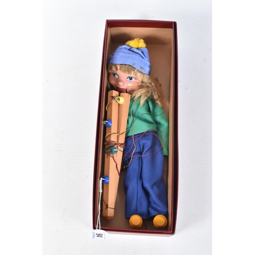 94 - FOUR BOXED PELHAM SM GIRL AND BOY PUPPETS,  three girls and one boy, all in different outfits, all a... 