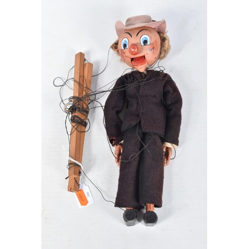 95 - NINE BOXED PELHAM SM PUPPETS, 2 x Farmer, Witch with broom , Schoolmaster, Policeman, 2 x MacBoozle ... 