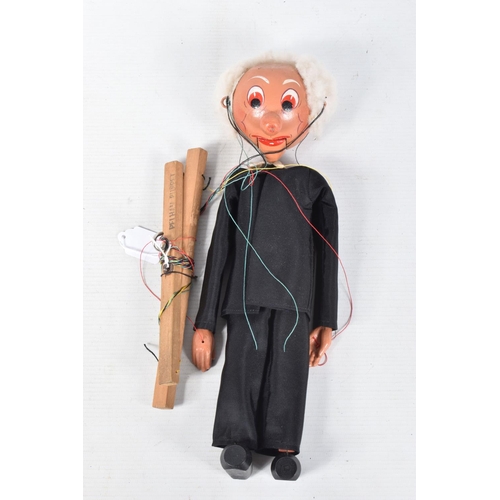 95 - NINE BOXED PELHAM SM PUPPETS, 2 x Farmer, Witch with broom , Schoolmaster, Policeman, 2 x MacBoozle ... 