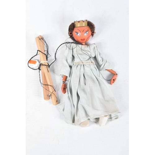 96 - SEVEN ASSORTED BOXED PELHAM AND OTHER WOMEN AND GIRL PUPPETS, many appear to be homemade or modified... 