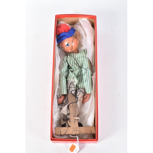 98 - EIGHT BOXED PELHAM BOY PUPPETS, many appear to be homemade or modified Pelham puppets, possibly incl... 