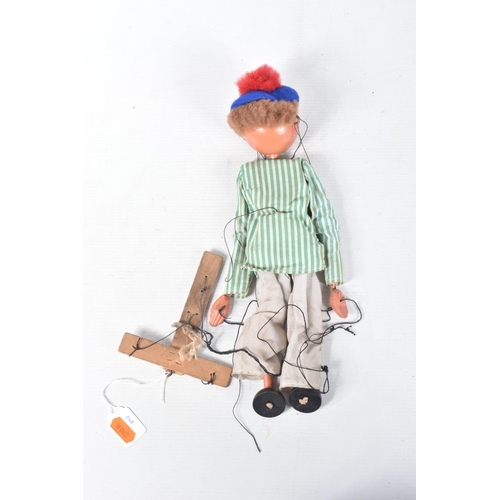 98 - EIGHT BOXED PELHAM BOY PUPPETS, many appear to be homemade or modified Pelham puppets, possibly incl... 