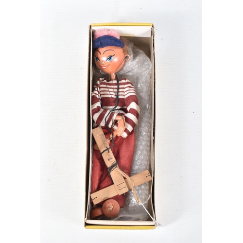 98 - EIGHT BOXED PELHAM BOY PUPPETS, many appear to be homemade or modified Pelham puppets, possibly incl... 