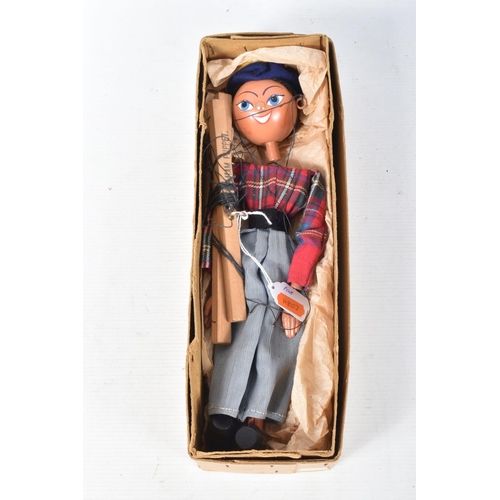 98 - EIGHT BOXED PELHAM BOY PUPPETS, many appear to be homemade or modified Pelham puppets, possibly incl... 