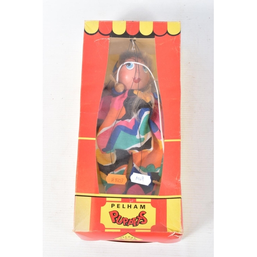 99 - THREE BOXED PELHAM JC GIRL WITH SKIPPING ROPE PUPPETS, all appear complete and in fairly good condit... 