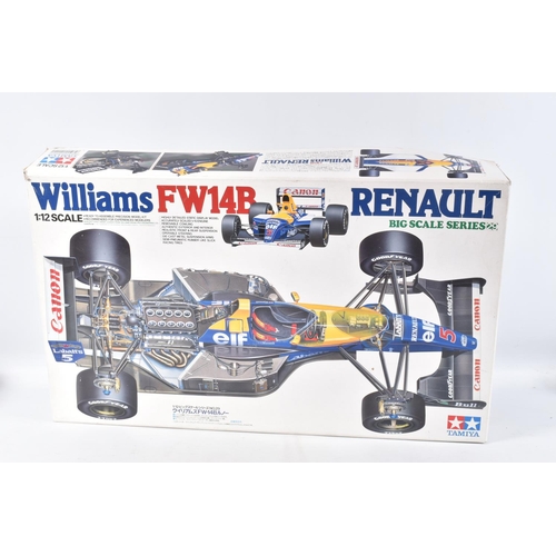 130 - A BOXED UNBUILT TAMIYA WILLIAMS FW14B RENAULT BIG SCALE SERIES 29 1:12 MODEL RACE CAR, numbered 1202... 