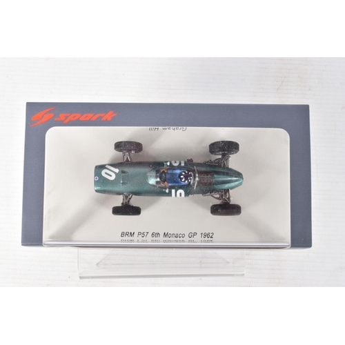 137 - FIVE BOXED SPARK MODELS MINIMAX 1960'S RACECARS, to included a Jackie Stewart Matra MS10 Winner Sout... 