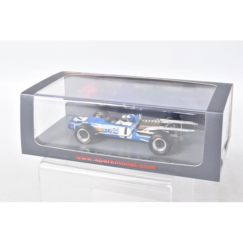 137 - FIVE BOXED SPARK MODELS MINIMAX 1960'S RACECARS, to included a Jackie Stewart Matra MS10 Winner Sout... 