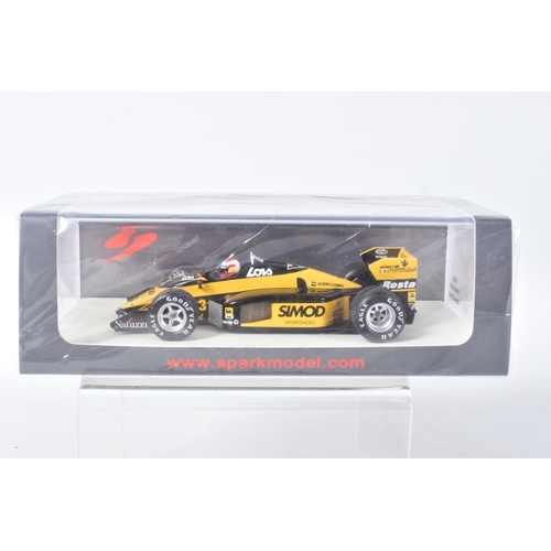 138 - FIVE BOXED SPARK MODELS MINIMAX 1980'S RACECARS, to include a Nelson Piquet Brabham BT49 Winner Long... 