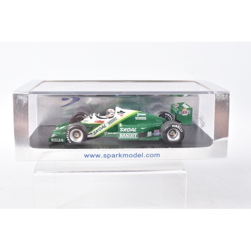 138 - FIVE BOXED SPARK MODELS MINIMAX 1980'S RACECARS, to include a Nelson Piquet Brabham BT49 Winner Long... 