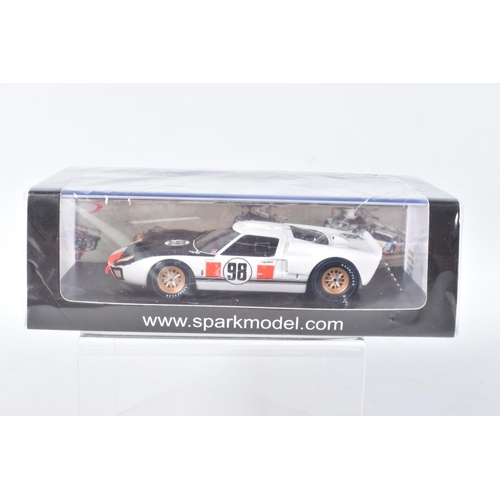 139 - FIVE BOXED SPARK MODELS MINIMAX VEHICLES, to include an Ickx and Thompson Ford GT40 6th Daytona 24H ... 