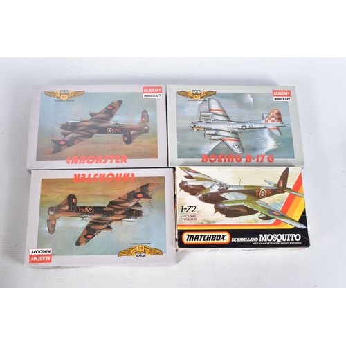 152 - A QUANTITY OF BOXED UNBUILT PLASTIC AIRCRAFT CONSTRUCTION KITS, assorted mainly Aircraft kits in var... 