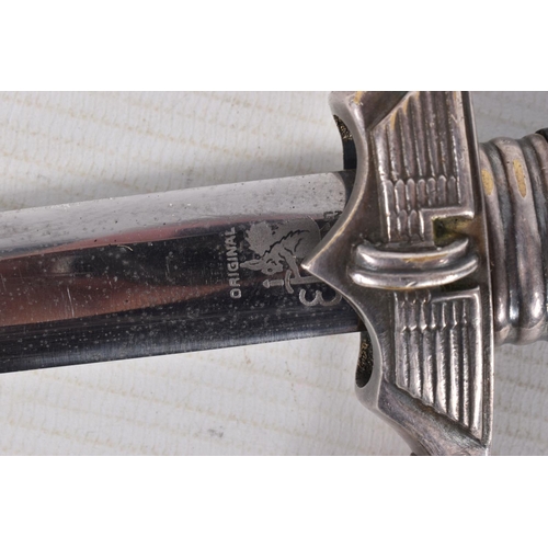 246 - A WWII ERA NAZI GERMANY RAILWAY DAGGER, we believe that the blade was taken from an army dagger and ... 