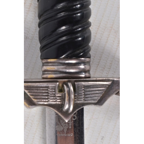 246 - A WWII ERA NAZI GERMANY RAILWAY DAGGER, we believe that the blade was taken from an army dagger and ... 