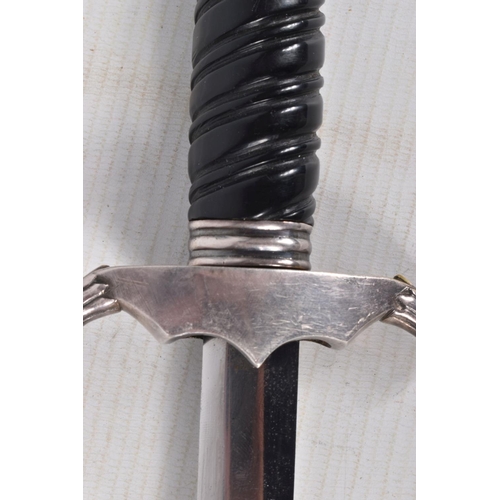 246 - A WWII ERA NAZI GERMANY RAILWAY DAGGER, we believe that the blade was taken from an army dagger and ... 