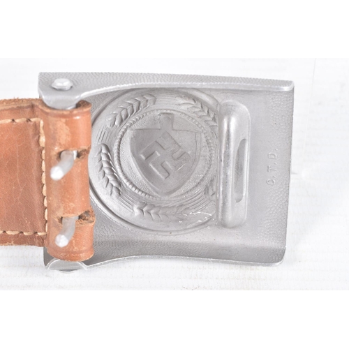 260 - A WWII ERA GERMAN R.A.D BELT BUCKLE, this buckle is aluminium and features the RAD (Reich Labour Ser... 