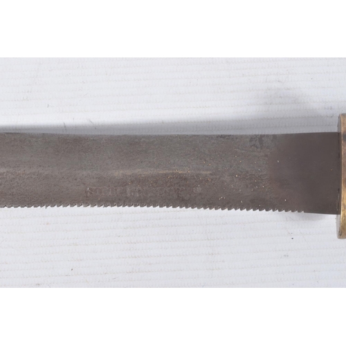 268 - A SIEBE GORMAN DIVERS KNIFE, the blade is clearly marked Siebe Gorman and Co and features a double e... 