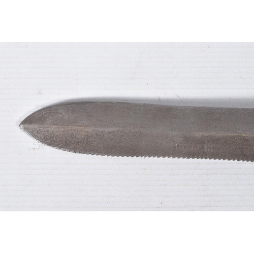 268 - A SIEBE GORMAN DIVERS KNIFE, the blade is clearly marked Siebe Gorman and Co and features a double e... 