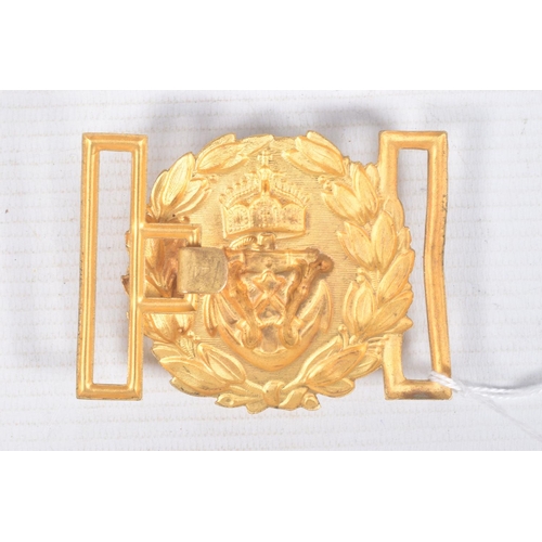 284 - AN IMPERIAL GERMANY NAVY OFFICERS BELT BUCKLE, this is the 1890 pattern version and was used on offi... 