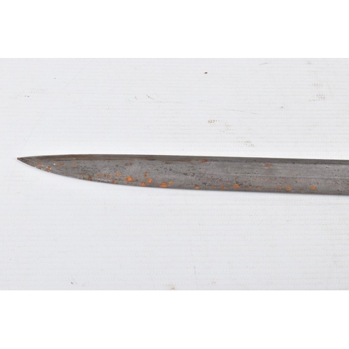 287 - A WWI UNITED STATES 1917 REMINGTON BAYONET, this has a ribbed wooden grip and the blade has clear ma... 