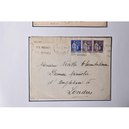 288 - A LARGE ARCHIVE OF POSTCARDS AND LETTERS IN RELATION TO ADOLF HITLERS MEETING WITH NEVILLE CHAMBERLA... 