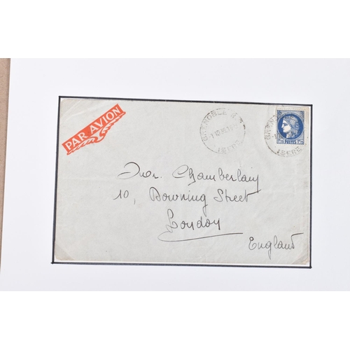 288 - A LARGE ARCHIVE OF POSTCARDS AND LETTERS IN RELATION TO ADOLF HITLERS MEETING WITH NEVILLE CHAMBERLA... 