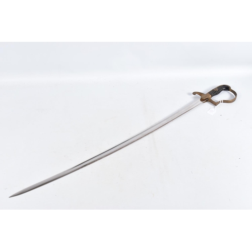 293 - A GERMAN ARMY OFFICERS SWORD MADE BY WKC, the blade is un-etched, the knights head and WKC makers na... 