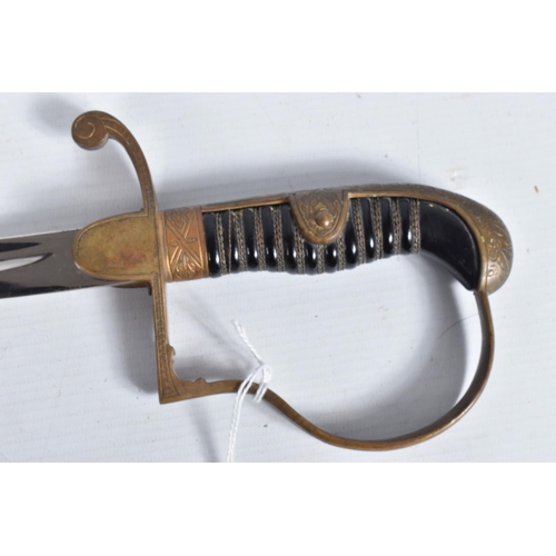 293 - A GERMAN ARMY OFFICERS SWORD MADE BY WKC, the blade is un-etched, the knights head and WKC makers na... 