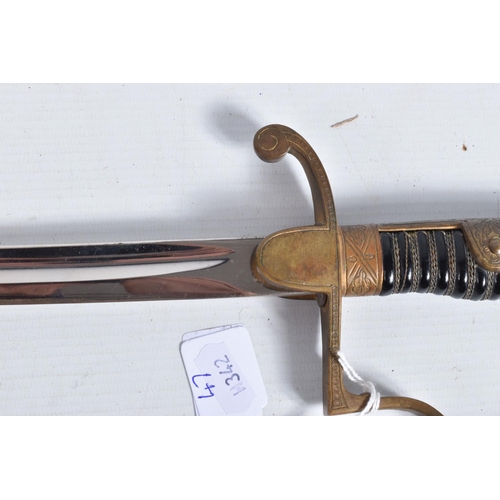 293 - A GERMAN ARMY OFFICERS SWORD MADE BY WKC, the blade is un-etched, the knights head and WKC makers na... 