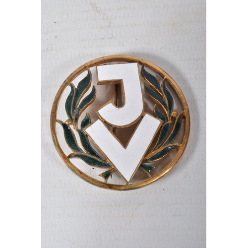 333 - A COLLECTION OF FOUR JUNGVOLK CHRISTIAN SOCIALIST PARTY BADGES, the Jung volk was the junior movemen... 