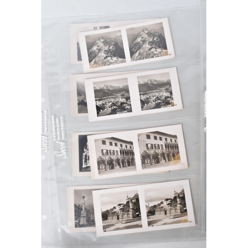 336 - A COLLECTION OF ONE HUNDRED GERMAN PARTY STEREO CARDS, these feature the Austrian Anschluss celebrat... 