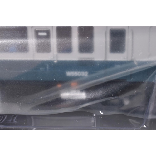 165 - A BOXED DAPOL OO GAUGE CLASS 121 DIESEL RAILCAR, No. 55032, B.R. blue and grey livery with Welsh Dra... 