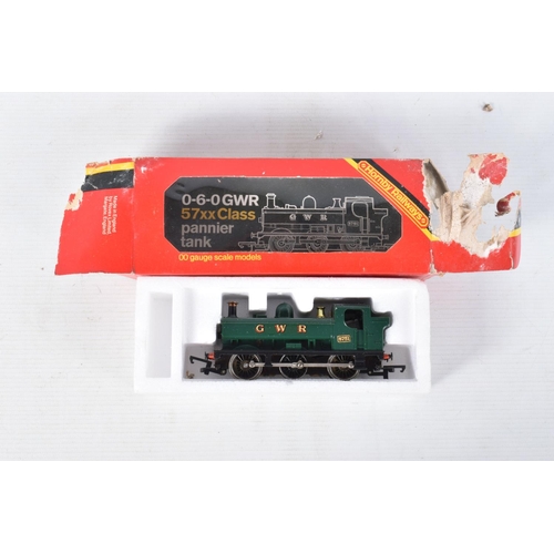 195 - SIX BOXED AND UNBOXED OO GAUGE TANK LOCOMOTIVES OF G.W.R. ORIGIN, boxed Mainline class 56xx No.6697 ... 