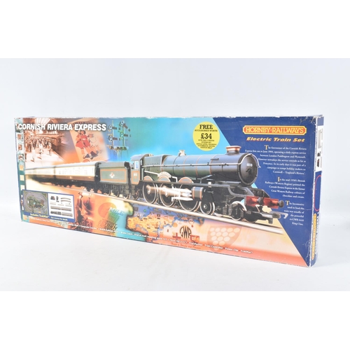 202 - A BOXED HORNBY RAILWAYS OO GAUGE CORNISH RIVIERA TRAIN SET, No.R826, comprising King class locomotiv... 