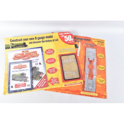 215 - A QUANTITY OF THE HACHETTE PARTWORK SERIES CONSTRUCT YOUR OWN O GAUGE MODEL OF THE A1/A3 CLASS LOCOM... 