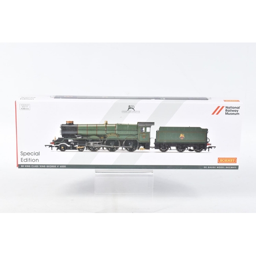 232 - A BOXED HORNBY RAILWAYS OO GAUGE NATIONAL RAILWAY MUSEUM SPECIAL EDITION KING CLASS LOCOMOTIVE AND T... 