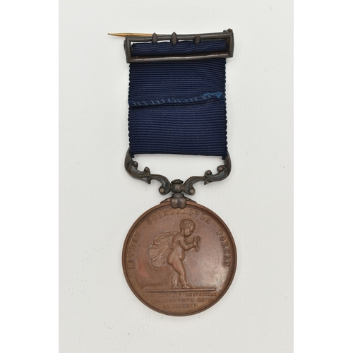 129 - A CASED ROYAL HUMANE SOCIETY BRONZE MEDAL, 'Lateat scintillvla Forsan, HOC Pretivm Cive Servato Tvli... 