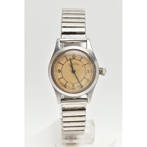 151 - AN 'OYSTER JUNIOR SPORT' WRISTWATCH, hand wound movement, round dial signed 'Oyster Junior Sport', A... 