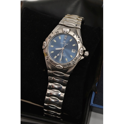 192 - SIX WIRSTWATCHES, to include a boxed 'Rotary' quartz 2170, fitted with a bracelet and folding clasp,... 