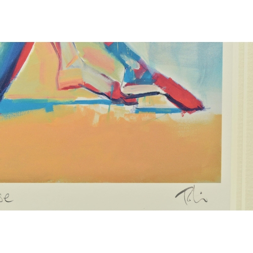 301 - TOBY MULLIGAN (BRITISH 1969) 'IN REPOSE', a signed limited edition print on paper depicting a colour... 