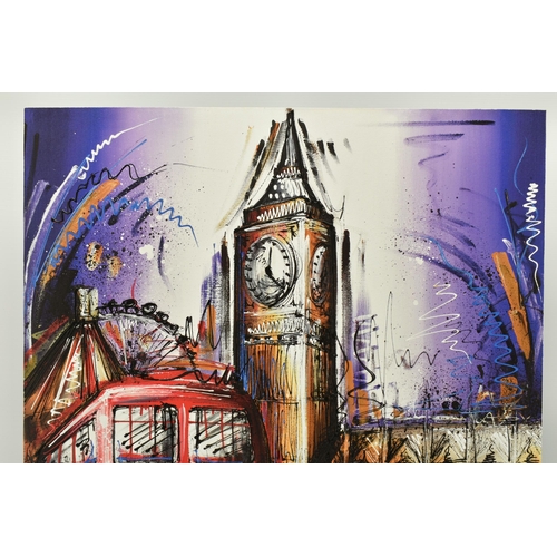 318 - SAMANTHA ELLIS (BRITISH 1992) 'PLAYING FOR TIME', a signed limited edition print depicting London ic... 