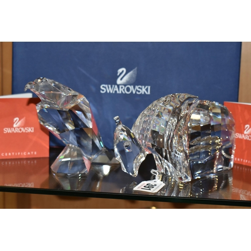 391 - TWO BOXED SWAROVSKI CRYSTAL 'SYMBOLS' COLLECTION FIGURES, comprising Symbols - Buffalo, model no 624... 