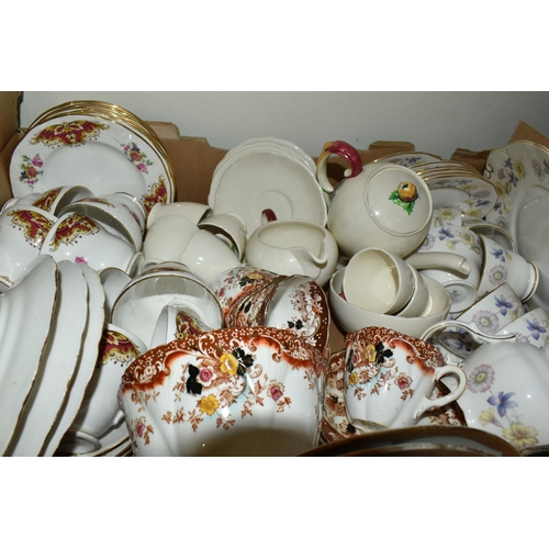 513 - SIX BOXES OF ASSORTED SETS OF TEAWARE, approximately fourteen different types of tea ware, maker's n... 