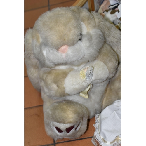 540 - A LARGE COLLECTION OF MODERN SOFT TOYS AND DOLLS, majority are soft toy rabbits but also includes se... 