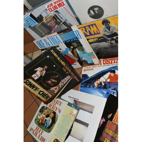 550 - ONE BOX OF 78 AND L.P RECORDS, over eighty '78 records, to include Decca Records albums 'Mexican Hay... 