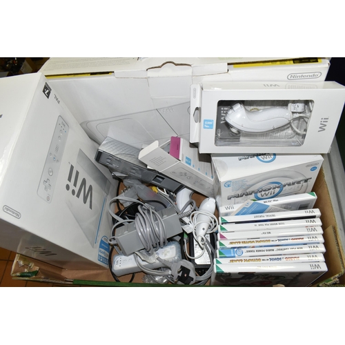 581 - NINTENDO WII CONSOLE, GAME AND ACCESSORIES, games include Mario Kart Wii, Wii Fit, Wii Fit Plus, Mar... 