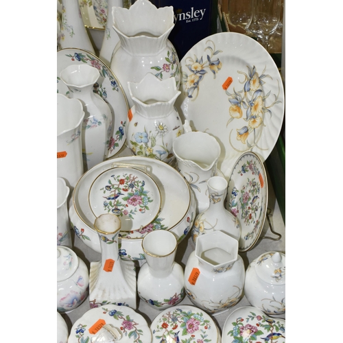 582 - A LARGE QUANTITY OF AYNSLEY 'PEMBROKE', 'JUST ORCHIDS' AND 'LITTLE SWEETHEART' PATTERN GIFTWARE, app... 