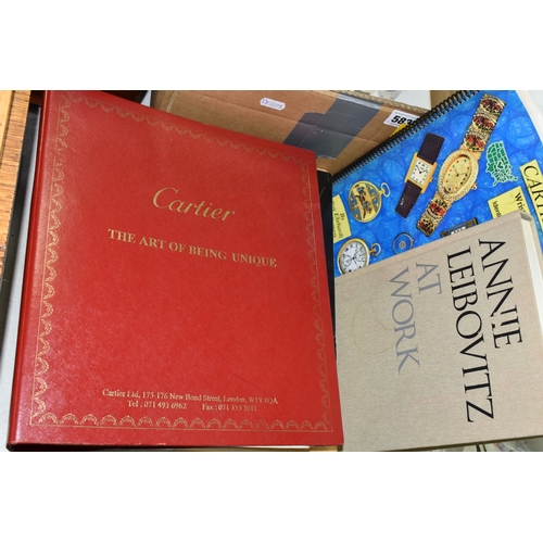 583 - A COLLECTION OF BOOKS comprising Gordon; George,  CARTIER A CENTURY OF CARTIER WRISTWATCHES a 1st Ed... 